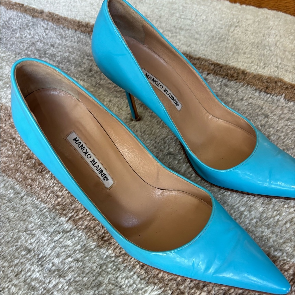Manolo Blahnik Turquoise Heels